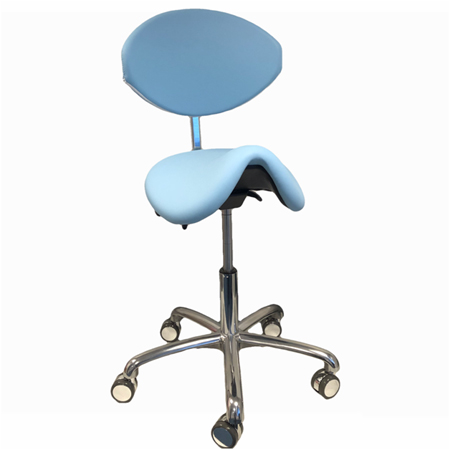 Martini Werkstoel Buddy SOFT met rug (Lende) blauw